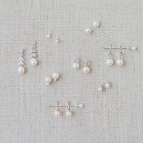pearl and daimond wedding earrings