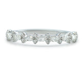 marquis and round brilliant cut diamond wedding band available in rose yellow and white gold