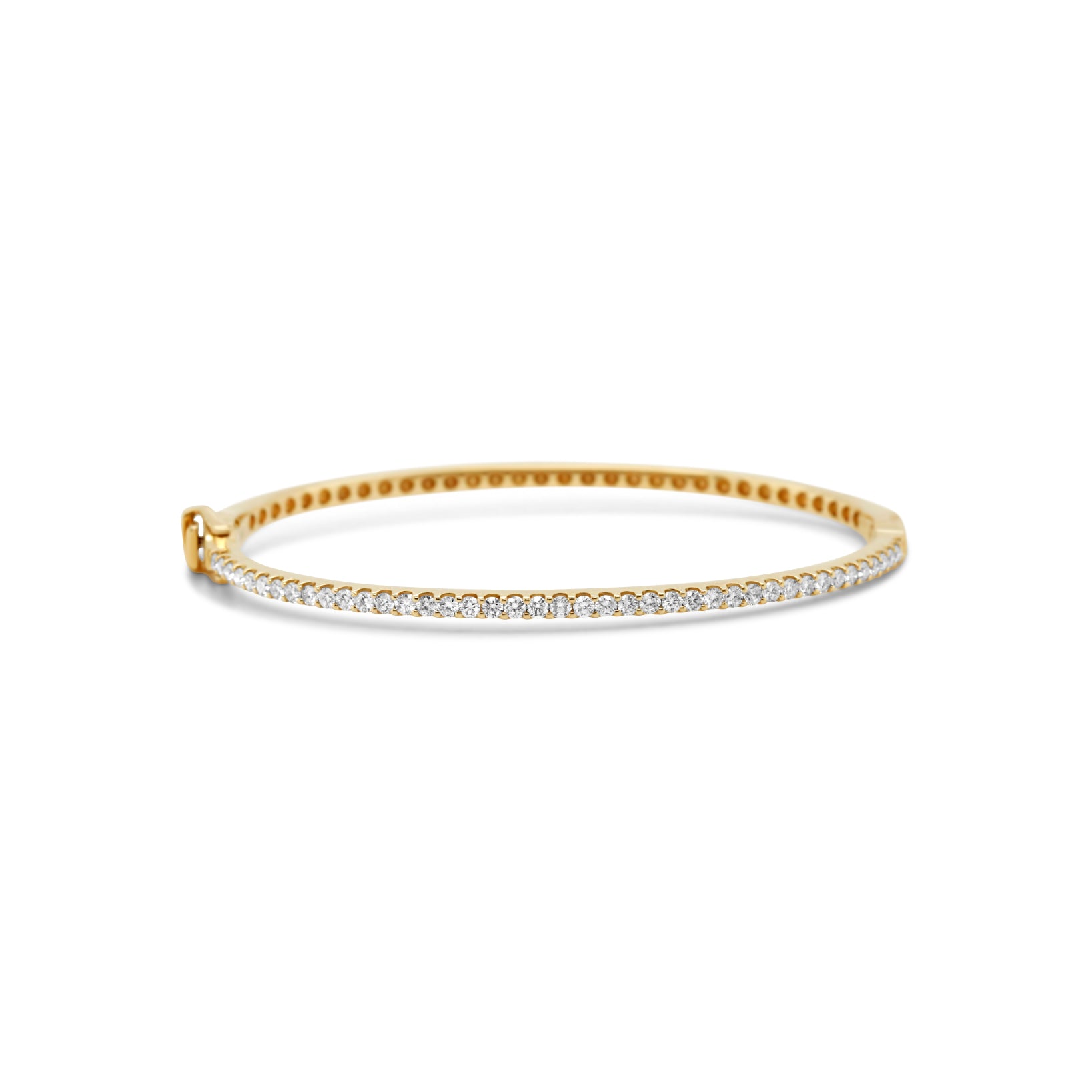 14k gold diamond bangle bracelet