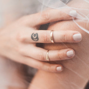 yellow gold stackable ring