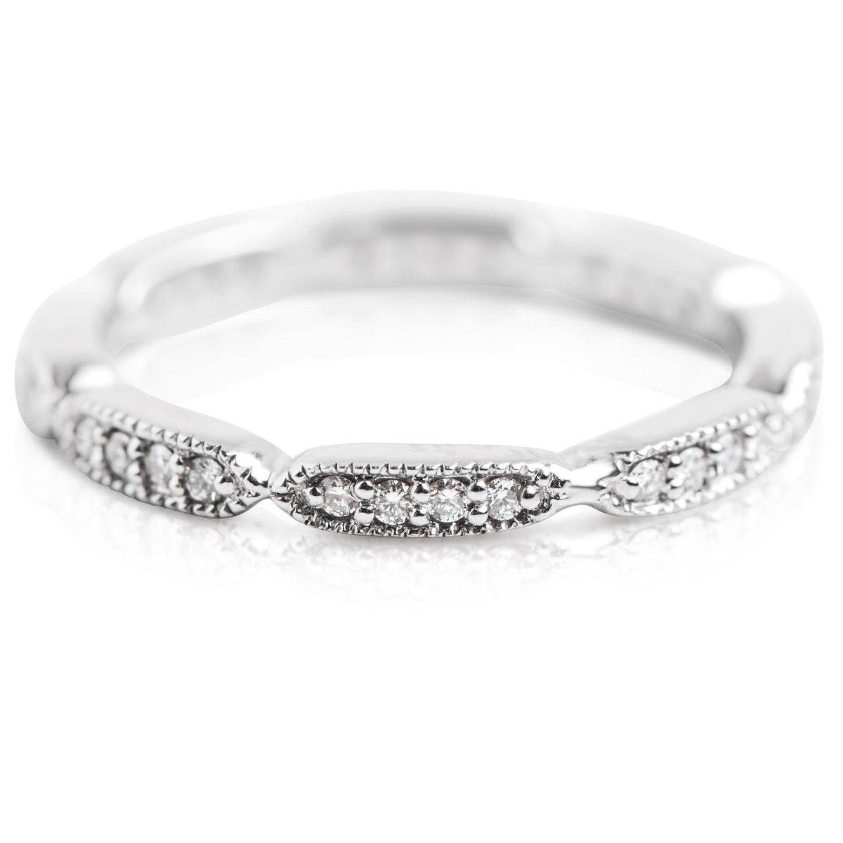 WHITE GOLD AND DIAMOND ETERNITY BAND 