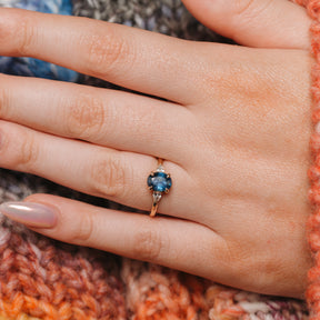 Sapphire Noel Ring