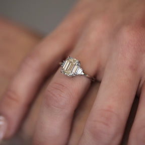 2.58ct Emerald Lab Grown Diamond Zoey Ring