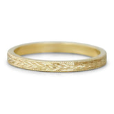 14k yellow white or rose gold milgrain engraved wedding band