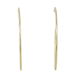 14k yellow gold post hoop earrings everyday hoops 40mm diameter under $1000