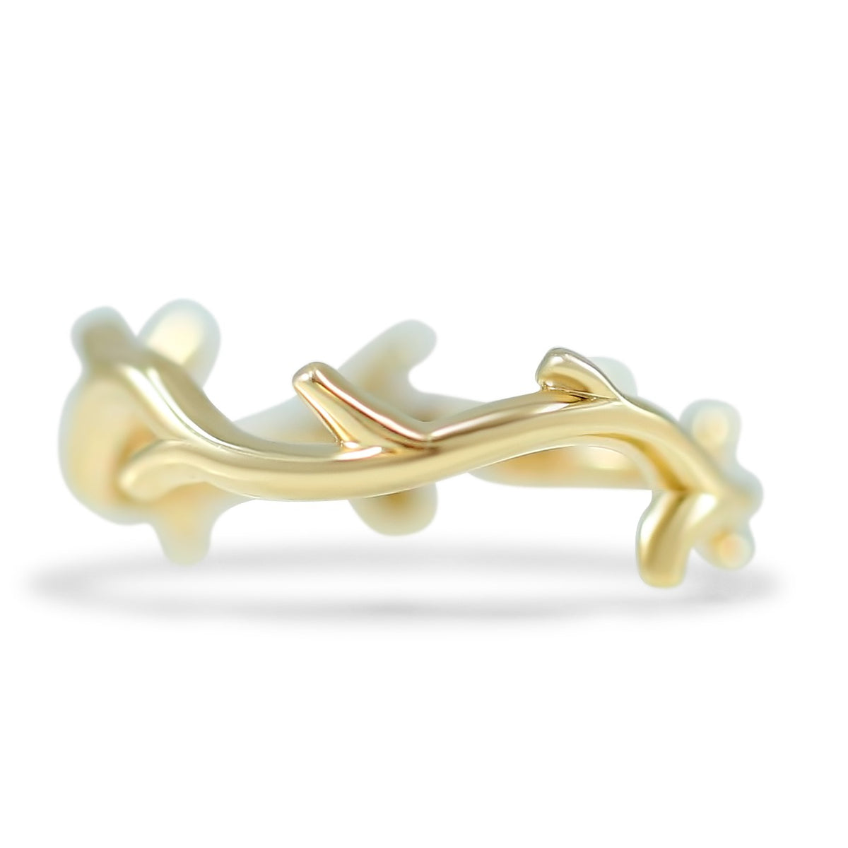 14k yellow, white or rose gold branch ring wedding band or everyday ring under 1000