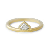14k yellow gold diamond shaped diamond ring